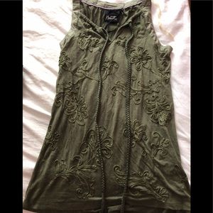 Nanette Lepore emerald, embellished shirt